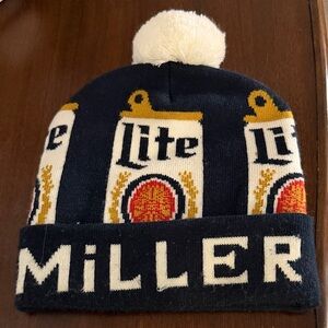 Vintage miller lite Pom hat
